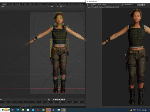 Kali - survival style Modèle 3D