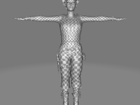 Kali - survival style Modèle 3D