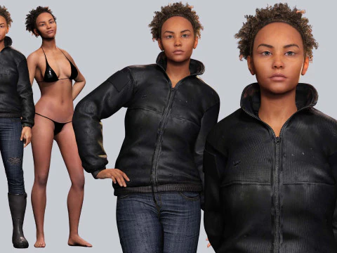 Kali - Günlük Stil 3D Model