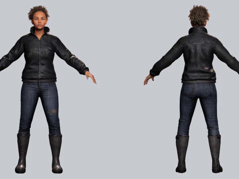 Kali - Casual Style 3D Model