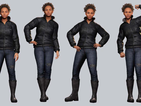 Kali - Casual Style 3D Model