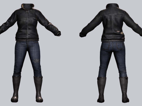 Kali - Casual Style 3D Модель