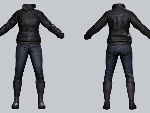 Kali - Casual Style 3D Model