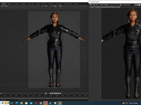 Kali - Casual Style 3D Model