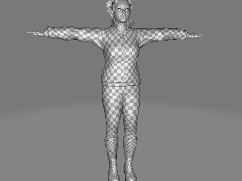 Kali - Casual Style 3D Модель