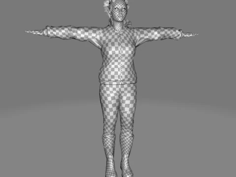 Kali - Casual Style 3D Model