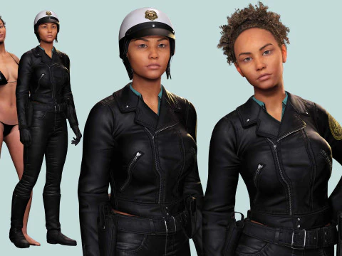 Kalii - 警察服装 3D 模型