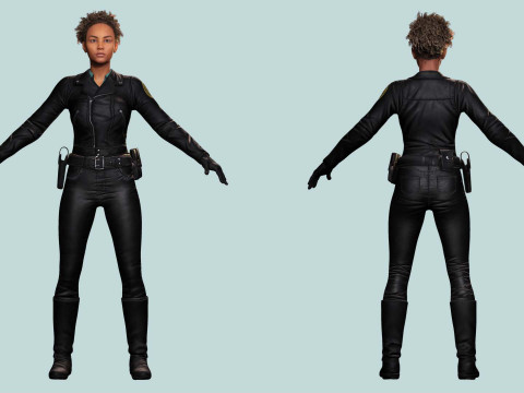 Kalii - Police Attire 3D मॉडल
