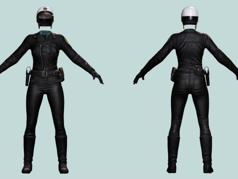 Kalii - Police Attire 3D मॉडल