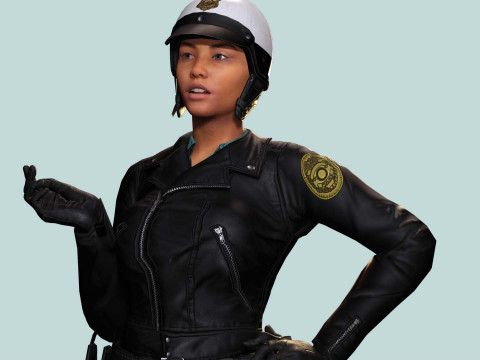 Kalii - Police Attire 3D मॉडल