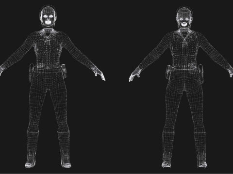 Kalii - Police Attire 3D मॉडल