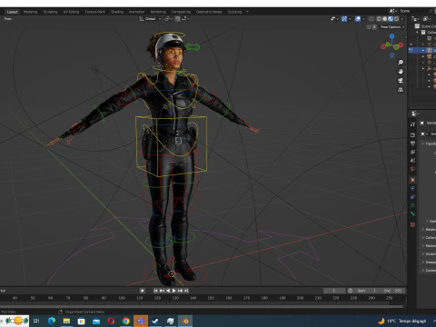 Kalii - Police Attire 3D मॉडल