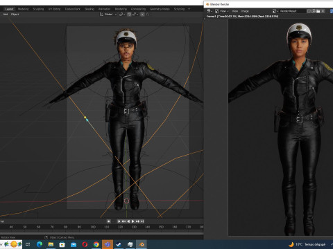 Kalii - Police Attire 3D मॉडल