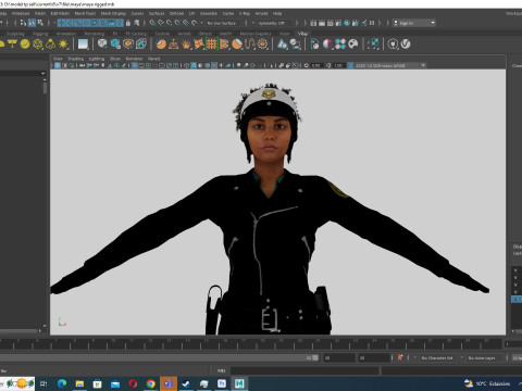 Kalii - Police Attire 3D मॉडल