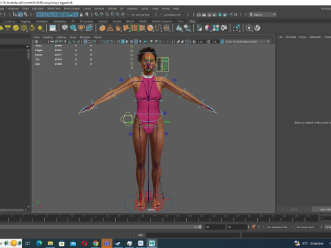 Kali - Pink Bikini Splash 3D Model