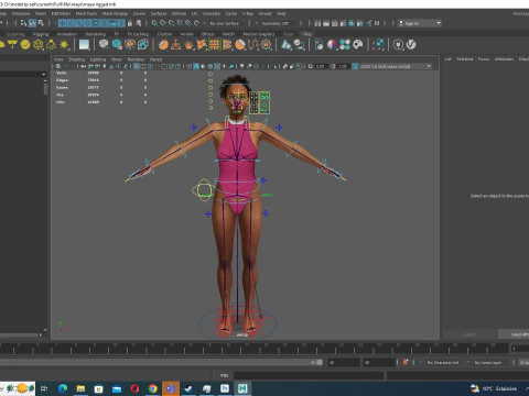 Kali - Pink Bikini Splash 3D Model