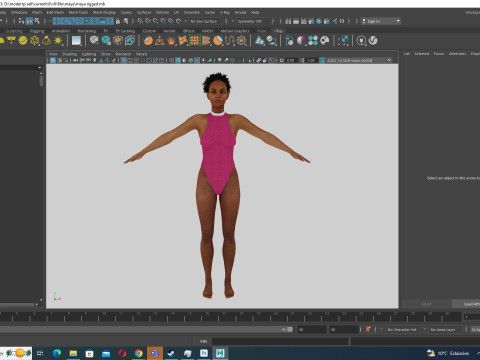Kali - Pink Bikini Splash 3D Model