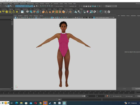 Kali - Pink Bikini Splash 3D Model
