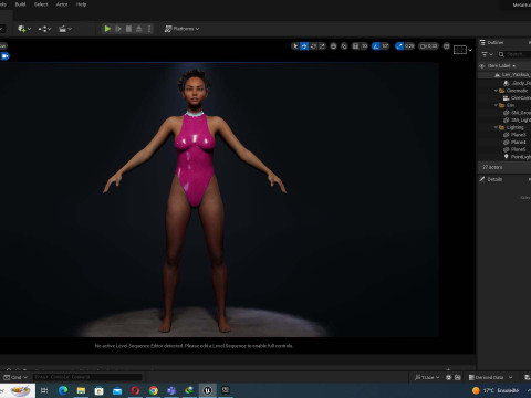 Kali - Pink Bikini Splash 3D Model