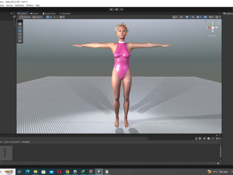 Kali - Pink Bikini Splash 3D Model