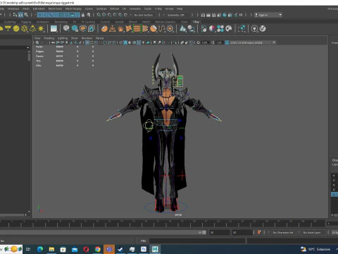 カーリー - 古代の神の鎧を備えた神の守護者 3Dモデル