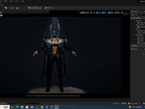 カーリー - 古代の神の鎧を備えた神の守護者 3Dモデル