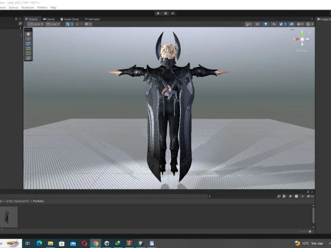 カーリー - 古代の神の鎧を備えた神の守護者 3Dモデル