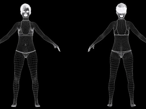 Ava - Realistic Woman Prefect Base Shape 3D Model
