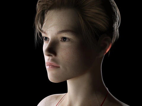 Ava - Realistic Woman Prefect Base Shape 3D Model