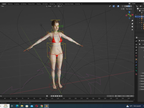 Ava - Realistic Woman Prefect Base Shape 3D 모델