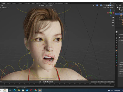 Ava - Realistic Woman Prefect Base Shape 3D Model