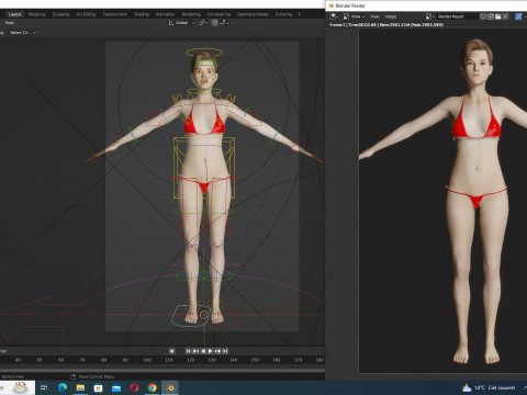 Ava - Realistic Woman Prefect Base Shape 3D 모델