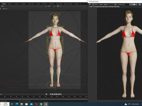 Ava - Realistic Woman Prefect Base Shape 3D Model
