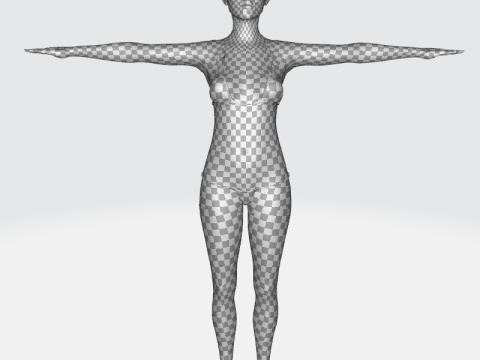 Ava - Realistic Woman Prefect Base Shape 3D 모델