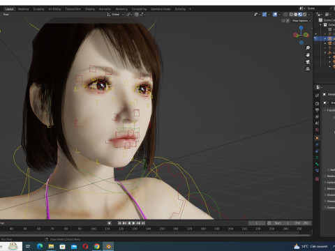 Rin - Realistic Asian Girl Hd 3D 模型