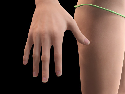 Nora - Girl In Bikini Model 3D