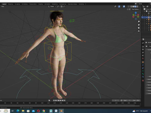 Nora - garota de biqu&iacute;ni Modelo 3D