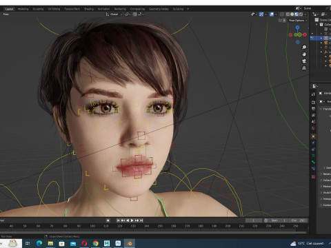 Nora - Girl In Bikini Model 3D