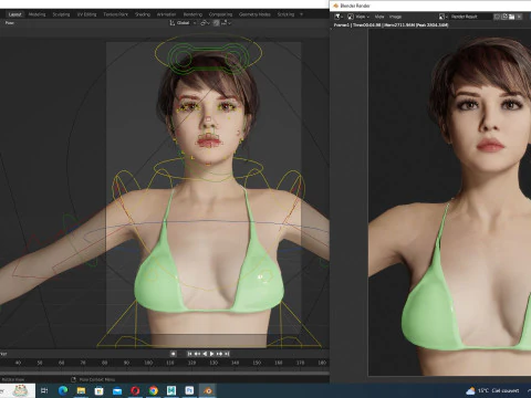 Nora - garota de biqu&iacute;ni Modelo 3D