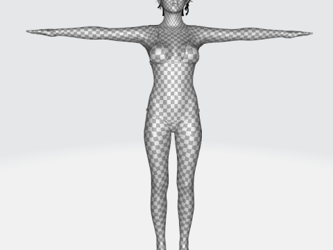 Nora - Girl In Bikini Model 3D