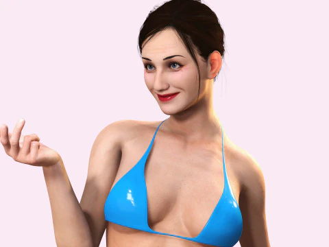 Farah -Realistic Middle Age Women 3D Model