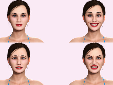 Farah -Realistic Middle Age Women Model 3D
