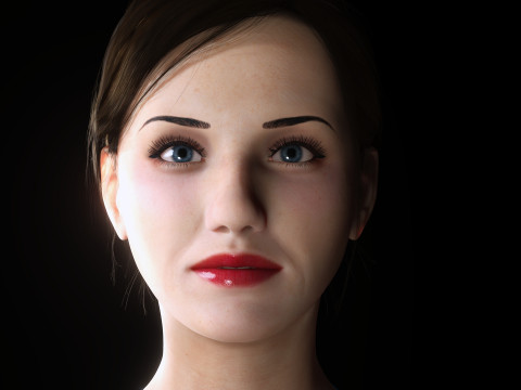 Farah -Realistic Middle Age Women Model 3D