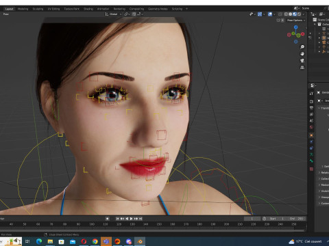 Farah -Realistic Middle Age Women Model 3D