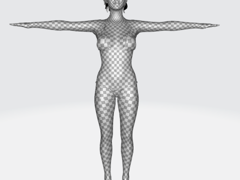 Farah -Realistic Middle Age Women Model 3D