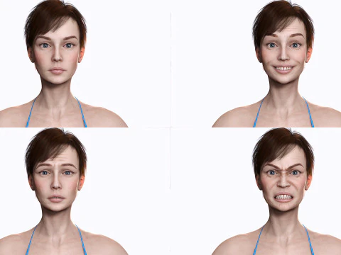 Mariya - Realistic Skinny Woman Base Mesh 3D Model