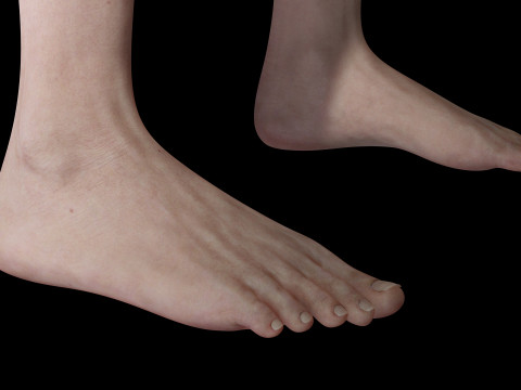Mariya - Realistic Skinny Woman Base Mesh Modelo 3D