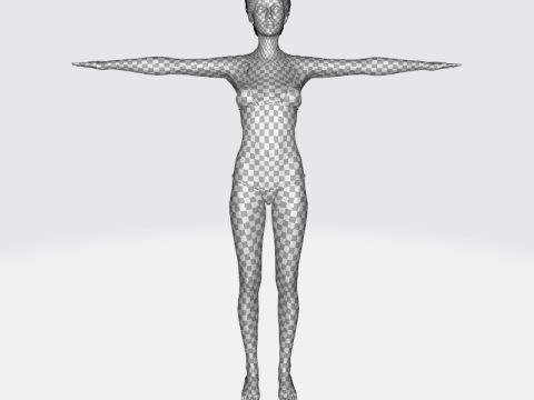Mariya - Realistic Skinny Woman Base Mesh Modelo 3D