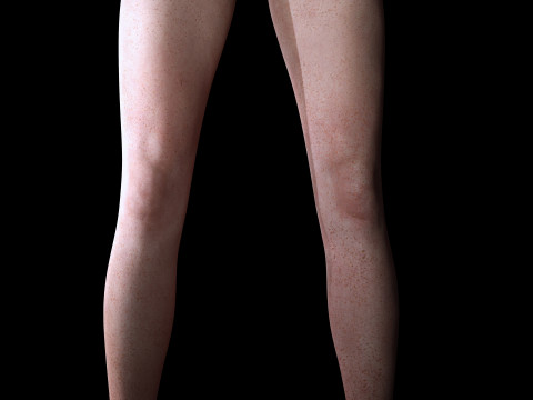 Arij - Realistic Red Head Woman Freckles Model 3D