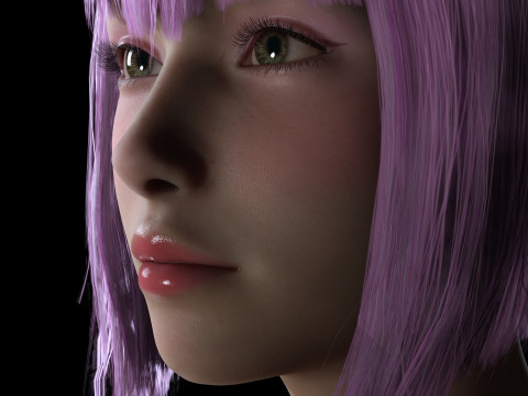 Nara - Realistic Kpop Girl Famous Singer Modelo 3D